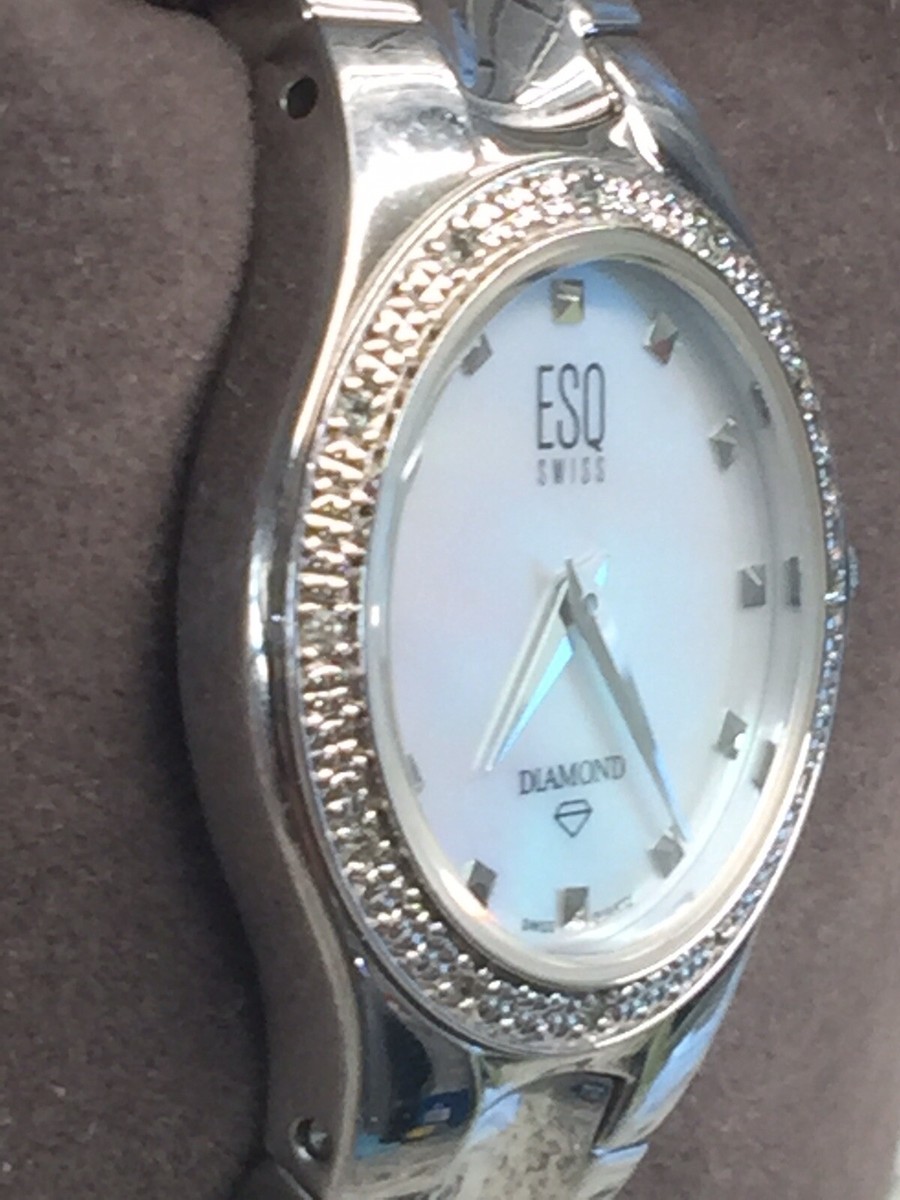 GORGEOUS ESQ DIAMOND MOVADO SWISS LADIES WATCH MOTHER OF  display picture 3