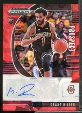 Grant Riller 2020-21 Panini Prizm Draft Picks Prospect Autographs Pink Ice #43 