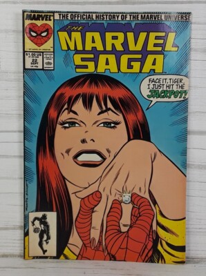 The Marvel Saga #22 Sept. 1987 Peter Proposes To Mary Jane