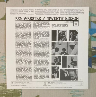 米LP Ben Webster, Harry Edison Wanted To Do One Together (-180g) CS8691 CLASSIC 未開封 /00260 Ben Webster & 