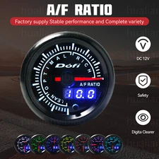 2" 52mm 7 Color Digital & Pointer LED Narrowband Car Air Fuel Ratio Gauge Meter