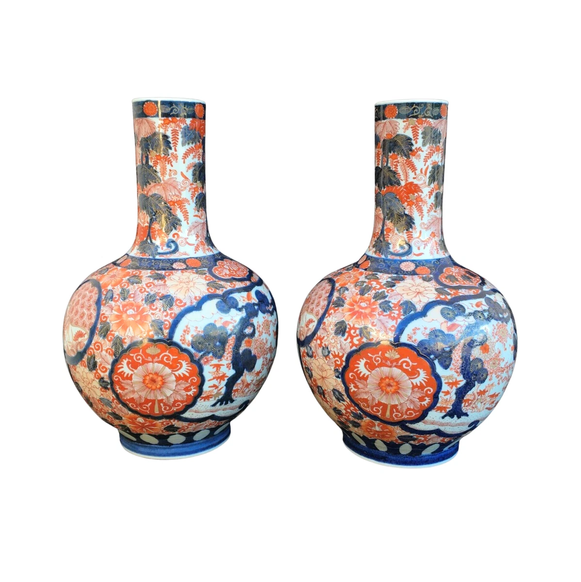 古董伊万里瓷器花瓶中国古董花瓶| eBay