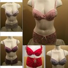 WOMEN'S BRA PANTY SET, BUTTERFLIES colors size B panty Size options PLEASE READ