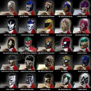 Mascara De Luta Livre Santo Blue Demon Tinieblas Canek Blue Panther Rimel Rimel Mil Ebay