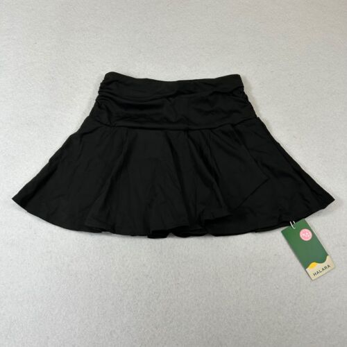 Halara Breezeful Split Mini Skort Womens XS Black High Waist A-line Pickleball