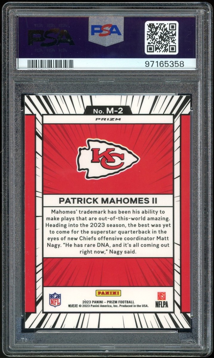 2023 Panini Prizm Manga Silver #M-2 Patrick Mahomes PSA 9/10 Auto