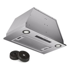 Cooker Hood Extractor Fan Kitchen Chimney Hood w/ LED Light Grease Filters Timer