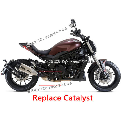 Sistema de escape sin cordones para Benelli 502C conectar tubo medio catalizador de reemplazo - Imagen 2 de 7