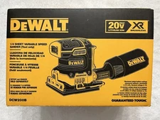 New Dewalt DCW200B 20V  Max XR Brushless 1/4 Sheet Variable Speed Sander (NIB)