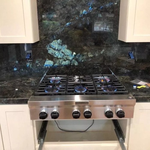 Labradorite Counter Top Slab, Gemstone Agate Kitchen Slab Top, Home Decor - Picture 2 of 12
