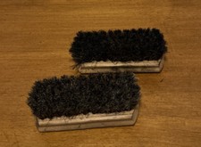 Vintage 5 1/2 Inch Horsehair Shoe Shine Brush and Esquire Brush lot of 2