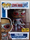 Funko Pop Marvel Civil War Falcon 127 Hot Topic Exclusive w/ Soft Protector New
