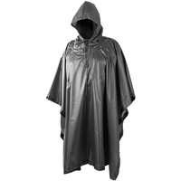 Tactical Hooded Waterproof Ripstop Poncho Basha Black Tactical Hooded Waterproof Ripstop Poncho Basha Black