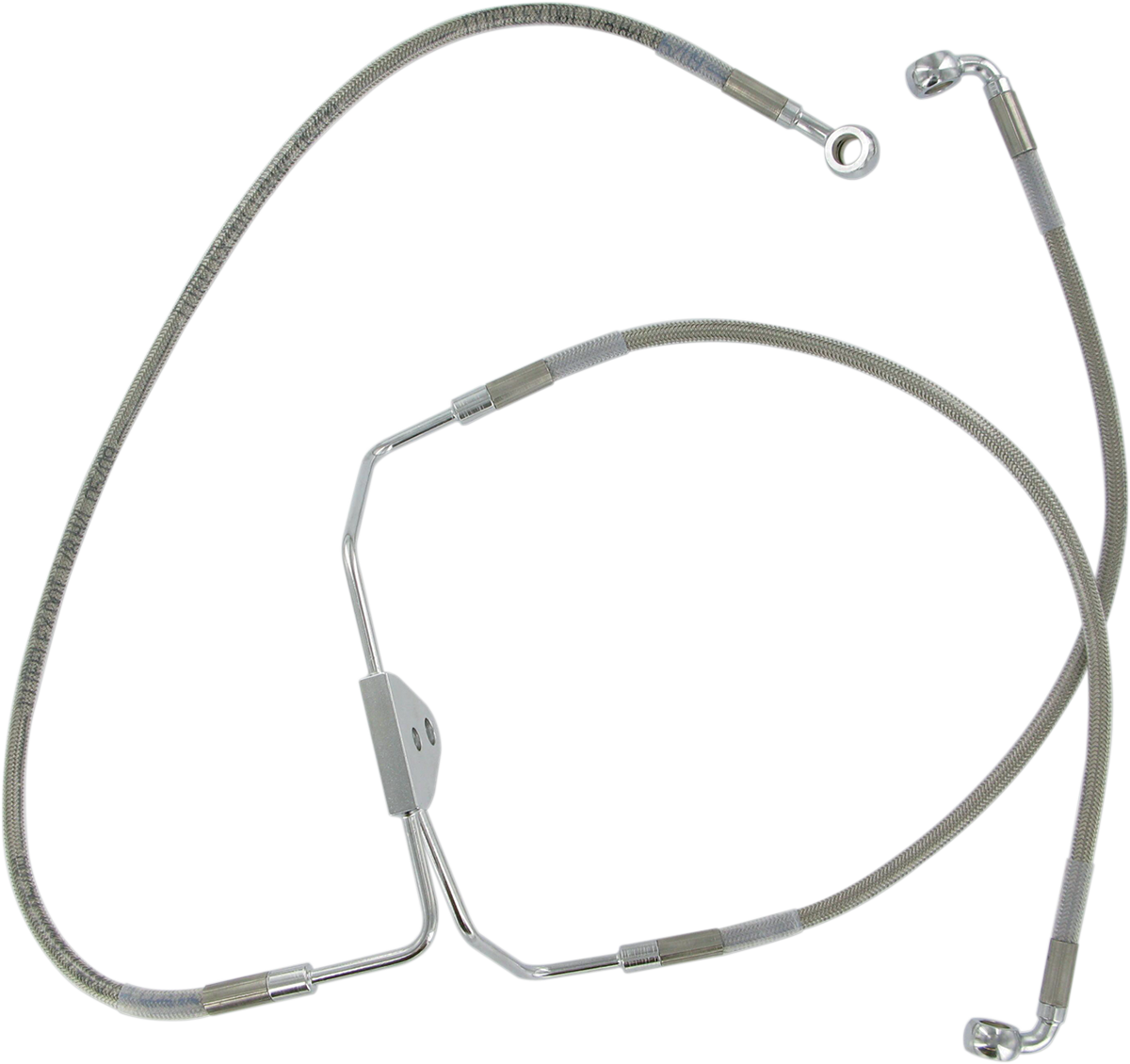 Drag Specialties Front Brake Line Kit STD Length Stainless for 0813