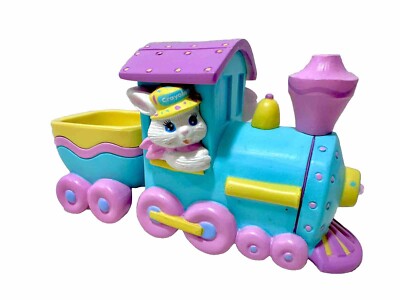 Hallmark 1993 Crayola Easter Eggspress Train Bunny Cottontail Candy Holder