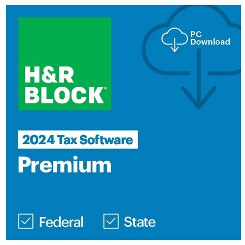 H&R Block Tax Software Premium 2024 Downl0ad Only PC