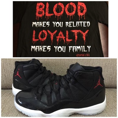Empire Life Blood Loyalty Shirt Sz S Jordan 72-10 1 3 4 5 6 7 8 9 10 11 12 13 14