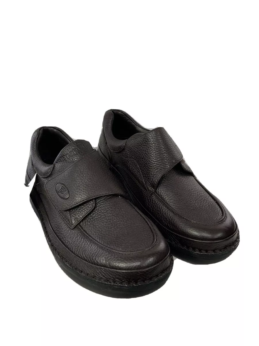 PROPET MENS ESPRESSO COLOR LEATHER HOOK LOOP CLOSURE ORTHOTIC