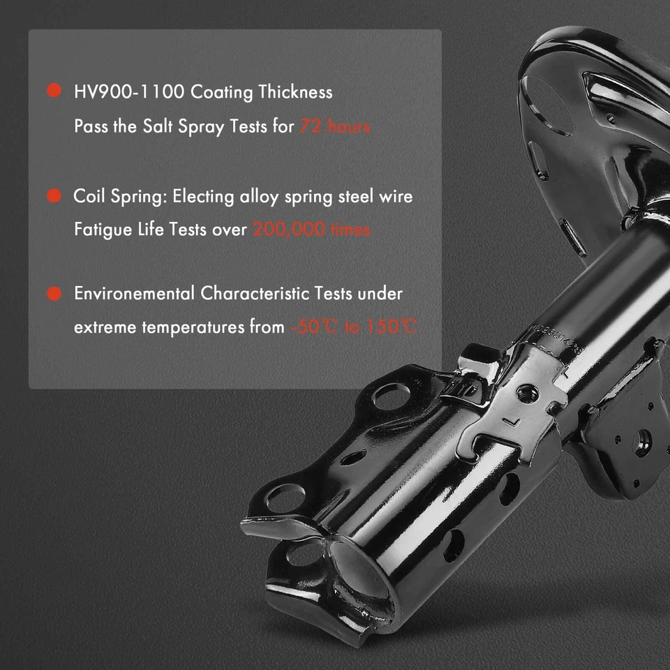 2x Front Left & Right Shock Absorber for Scion tC 11-16 Toyota Prius V 2012-2017 - Image 4 of 4