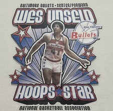 Vintage Wes Unseld T Shirt 3XL NBA Basketball Hardwood Classics Majestic USA