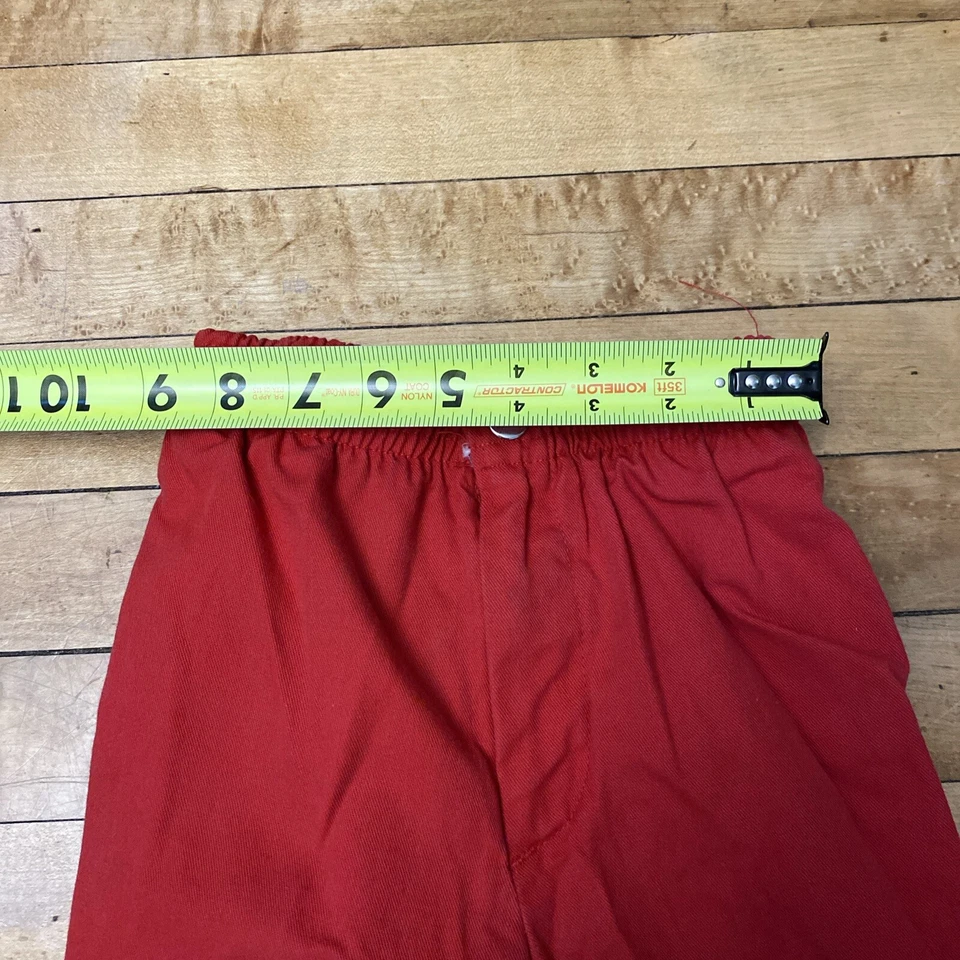 Pantalones rojos vintage McDonald’s McKids talla 7 elásticos pierna recta  Foto 2 de 4