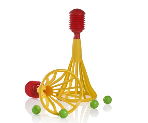 Tupperware Pop A Lot Set von Tuppertoys werfen fangen Strand 4 Kugeln ~ Brandneu - Bild 4 von 10