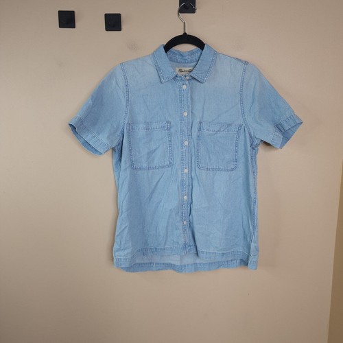 Madewell Denim Camp Shirt in Smithley Wash Size S