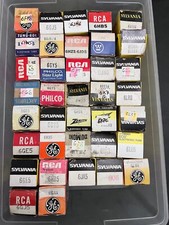 Lot of 37 Vintage Electron Tubes RCA Standard Brand Sylvania GE