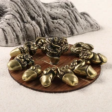 A Set of Pure Brass Solid Brass Zodiac Bullet Tea Pet Ornament Miniature Crafts