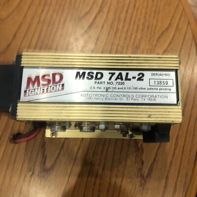 PRICE DROP 599$ MSD 7222 7AL-2 PLUS RACING IGN CONTROL SUITS 4, 6, 8CYL ENGINES