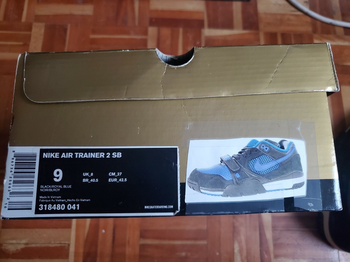 Nike Air Trainer 2 ‘Black/Royal Blue’ (2008) Size 9.5 Air Force 2 - Nike - 624006 012 - black / white/ royal blue  main image 4