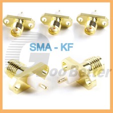 SMA to SMA, Male Coupler RF Cable Extender Antenna Adapter Connector Port Gold