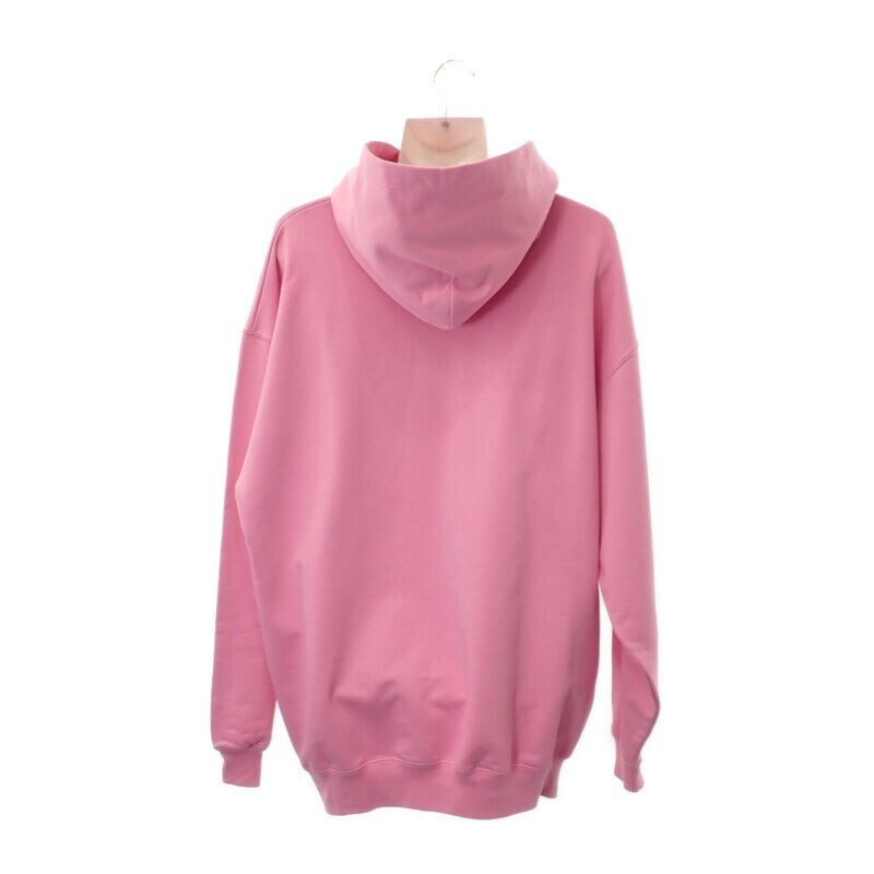 BALENCIAGA BB Logo Pullover Hoodie Cotton Pink XS Men's Unisex ISY