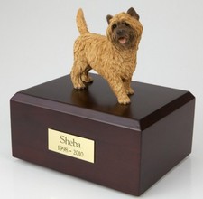 Cairn Terrier Pet Funeral Cremation Urn Avail in 3 Different Colors  4 Sizes