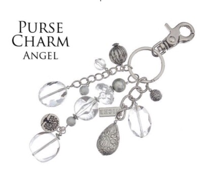 Miche Purse Charm Angel Silver Beads NIP Key Chain Charmer
