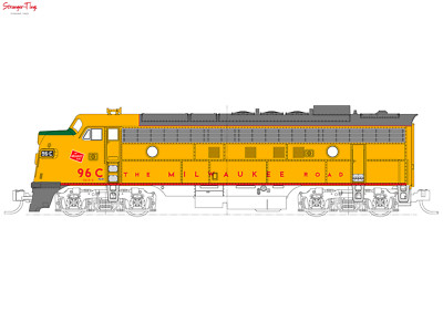 Kato FP7 EMD 96C Milwaukee Road Post-1955 Maßstab 1:160, Spur N