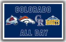 Colorado all Day Team Memorable Sport Flag 90x150cm 3x5ft Garden Decor banner