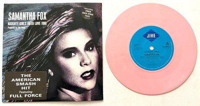Samantha Fox - Naughty Girls - Pink 7'' Vinyl Single (1987)