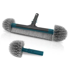 20'' Pool Brush Head, Detachable Pool Cleaning Brush with Durable Around Nylo...