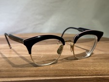 Thom Browne TB-507-A-BLK-GLD-51 New York EYEGLASSES Japan CATEYE Frames