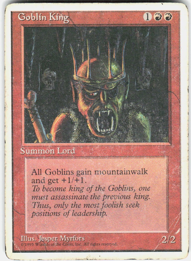 Goblin King 2 Rare Anthologies Magic: The Gathering Damaged