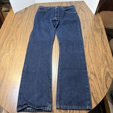 Levi's 517 Jeans Mens 34x33 Blue Dark Wash Bootcut Western Cowboy Rodeo