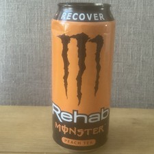 Monster Energy Rehab Peach Tea 458ml Full Can Rare Import Collectors