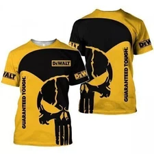 Limited edition custom DEWALT skull design 3D T-shirt2