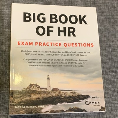 Sybex Big Book of HR Exam Practice Questions Sandra Reed Study Guide Paperback