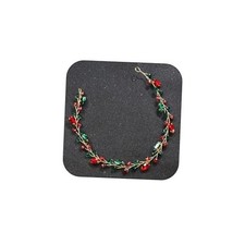 Christmas Rhinestone Headband Green Red Crystal Wedding Hair Accessories for