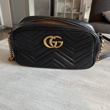 Gucci GG Marmont Umhängetasche Handtasche Tasche schwarz