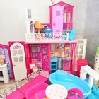 2009 Mattel Barbie Glam Vacation Beach House Fold N' Go Toy Playset + extras