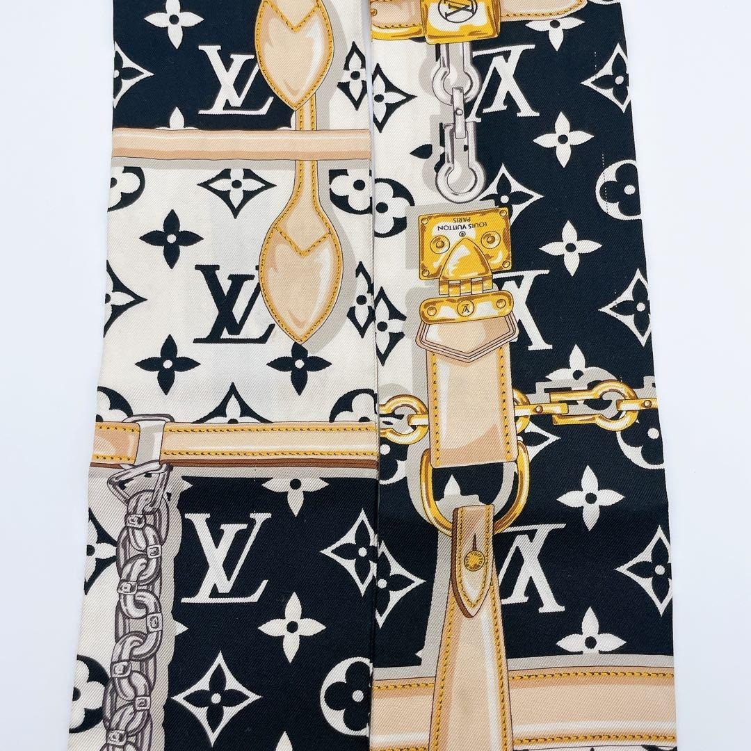 LOUIS VUITTON Scarf Monogram Confidential Bandeau Silk M78656