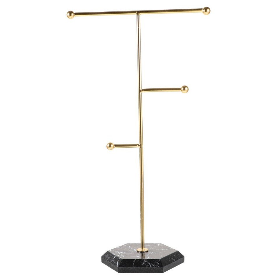 Tabletop Pendant Hanging Rack Necklace Display Stand Stable Metal ...